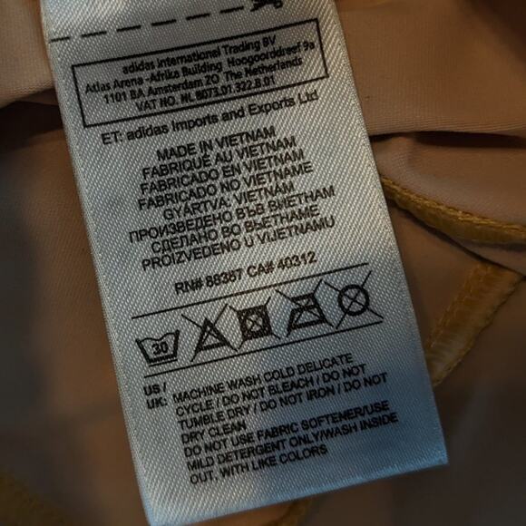 Adidas by Stella McCartney Printed Mid-Rise Cropped Leggings Size S - Picture 8 of 9